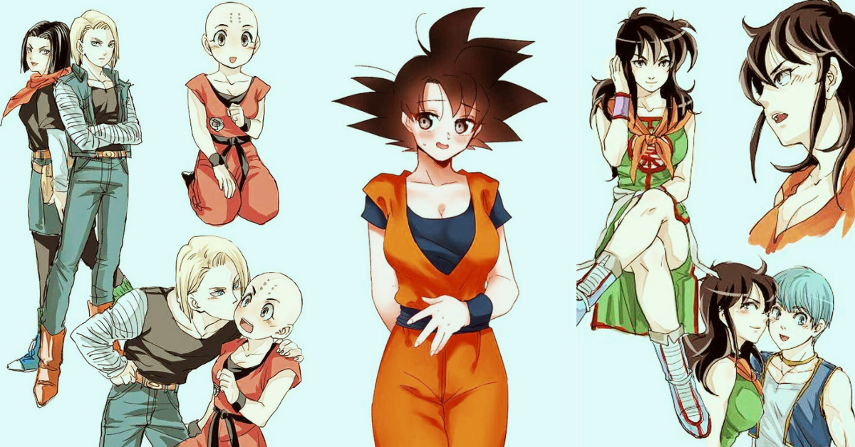 16 Gender-Swapped Versions Of DBZ Characters That Actually Look Really Good
